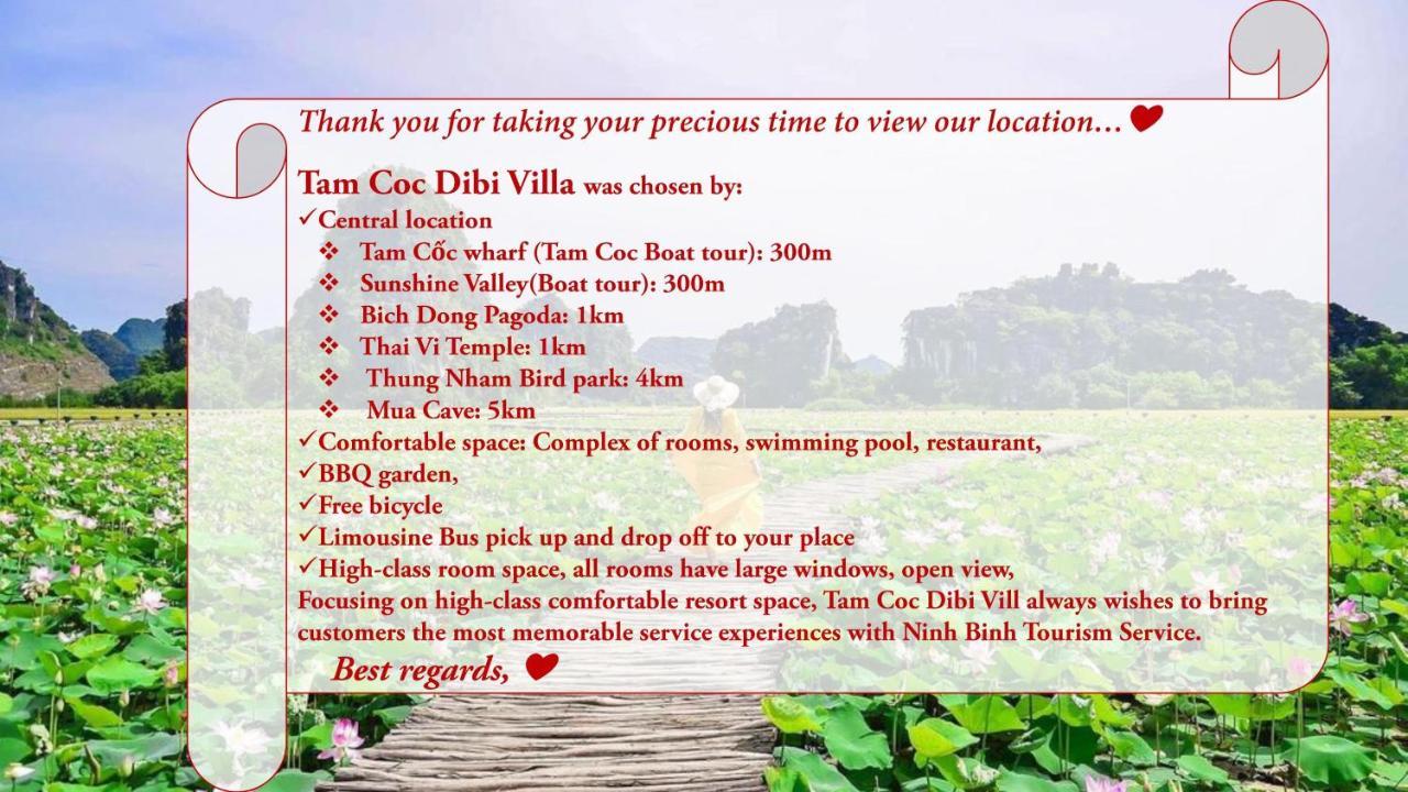 Tam Coc Dibi Villa Ніньбінь Екстер'єр фото